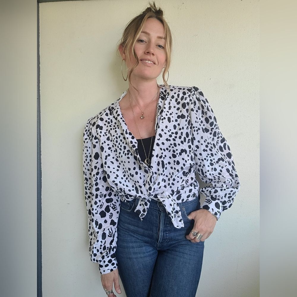 The Cruella Deville Bell Sleeve Blouse NWT L